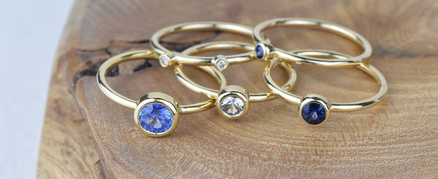 September Birthstone Jewellery - Sapphire or Lapis Lazuli