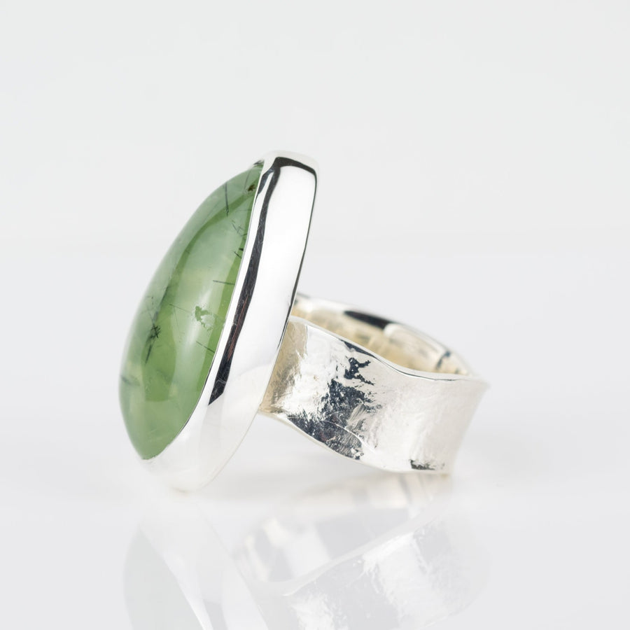 No. 737 - Prehnite One Of A Kind Ring - Size P 1/2