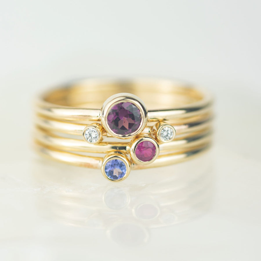 Create Your Own Andromeda Stacking Ring Set - 9ct Gold