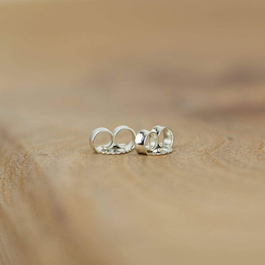 Four Pebble Silver Studs