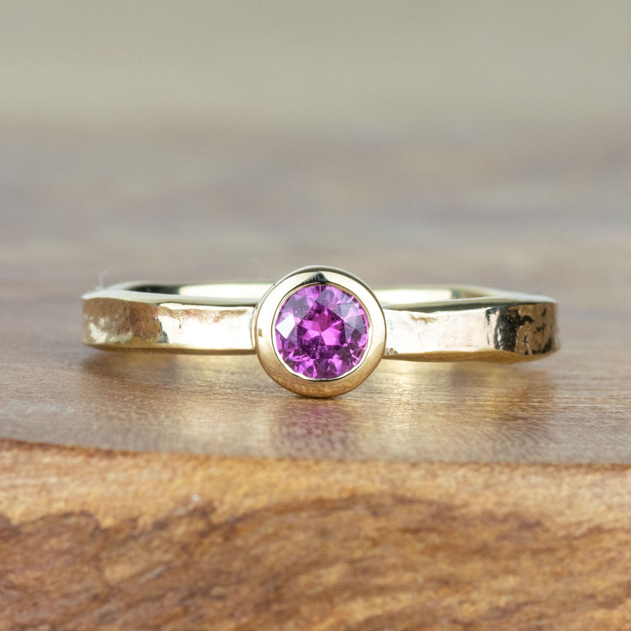 Pink Sapphire Esme Gold Storybook Ring