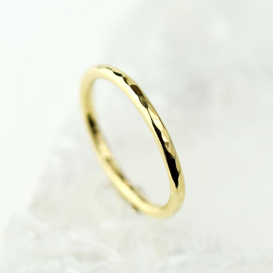 Solid Gold 2mm Halo Ring