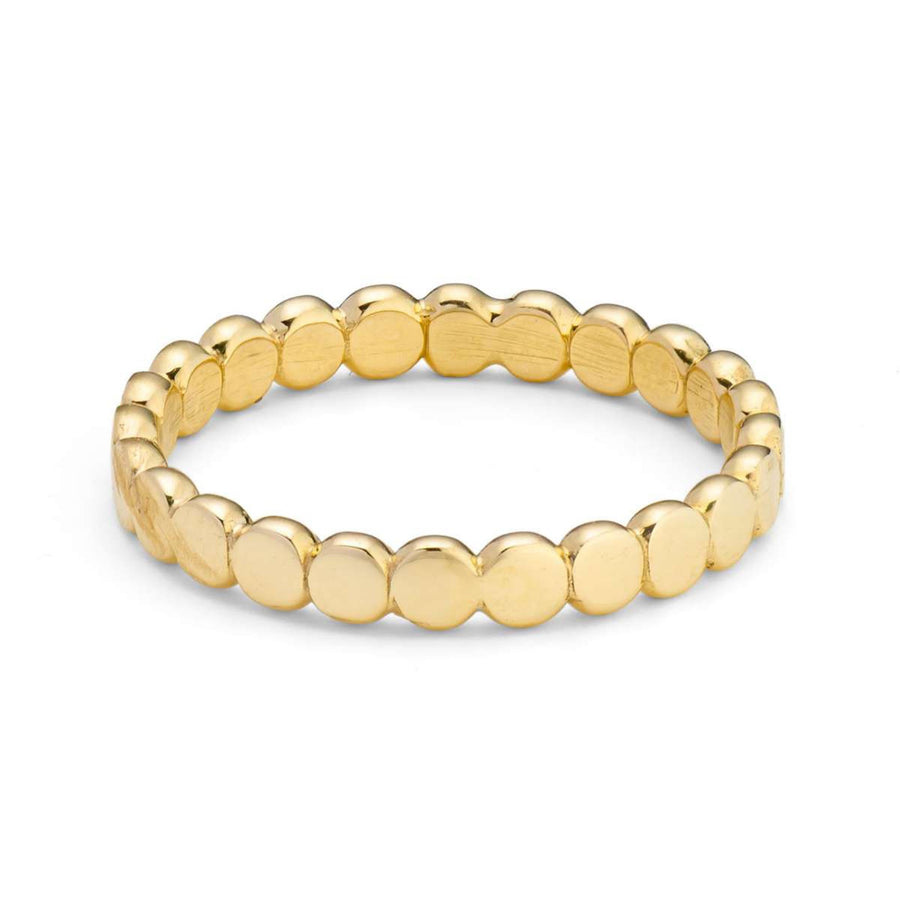 Solid Gold Pebble Ring
