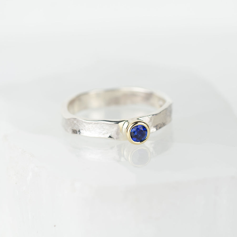Heidi - 3.5mm Blue Sapphire Storybook Ring