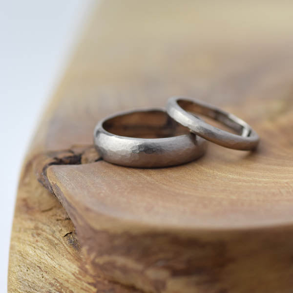 Simple Organic Gold Wedding Ring
