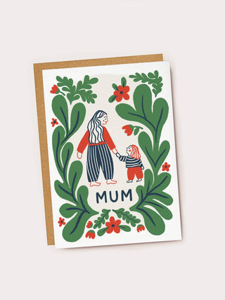 Mother & Child Floral Card