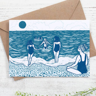 The Swimmers Greetings Card