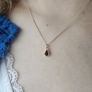 Gold Teardrop Madeira Citrine Alice Pendant