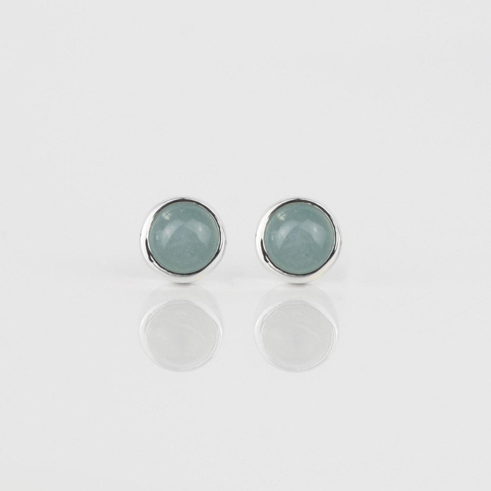 Aquamarine Sterling Silver Gemstone Studs – Alison Moore Designs