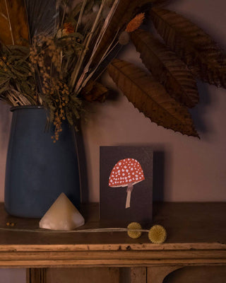 Mushroom Mini Greetings Card