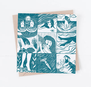 Salt on the Skin Greetings Card