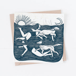 Paddlers - Sea Swimming Card