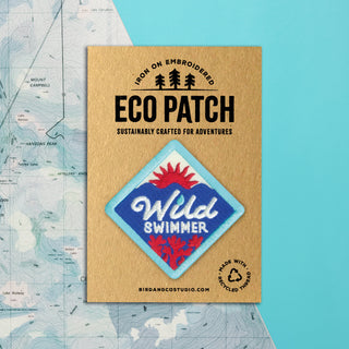 Wild Swimmer Recycled Embroidered Patch