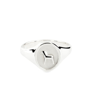 Dala Horse Silver Signet Ring