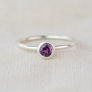 Rhodolite Garnet Andromeda Ring - January Birthstone