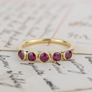 Gold Ruby Forever Ring