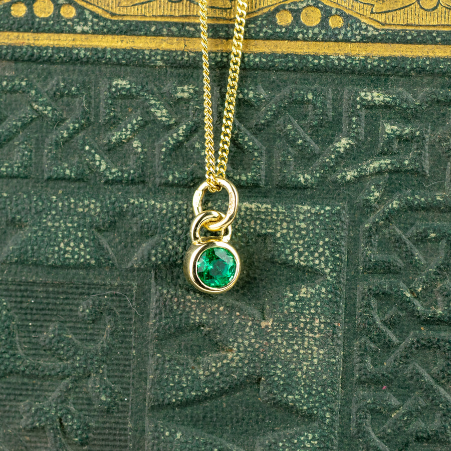 Andromeda Emerald Gold Pendant