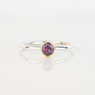 Rhodolite Garnet Andromeda Ring - January Birthstone in Sterling Silver or 9ct Yellow Gold