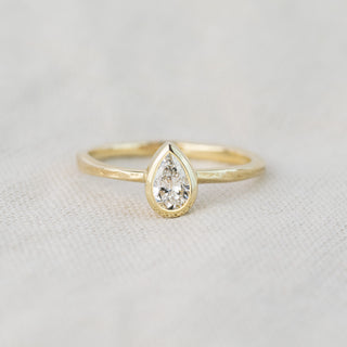 Alicia - Pear Ethical Diamond Gold Storybook Ring