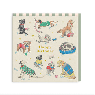Dogs Mini Square Greeting Card (14268)