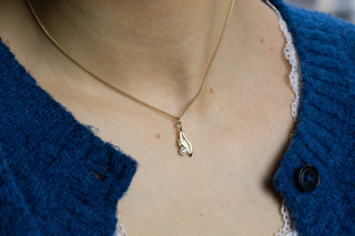 Gold Ripple To Roar Diamond Ripple Pendant