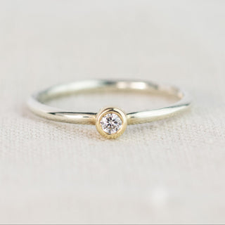 3mm Diamond White Gold Andromeda Ring - Size M