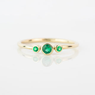 Selene Emerald Trilogy Ring