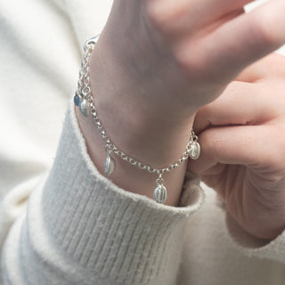 Peedie Groatie Buckie Shell Collector Charm Bracelet