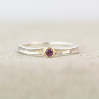 Tess -  Rhodolite Garnet Ring - Size W