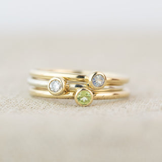 2.5mm Andromeda Gold Stacking Rings