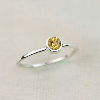 Citrine Andromeda Ring - November Birthstone