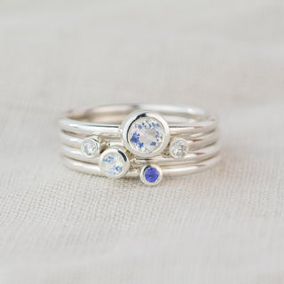 Moonstone Andromeda Ring - June Birthstone in Sterling Silver or 9ct Yellow Gold