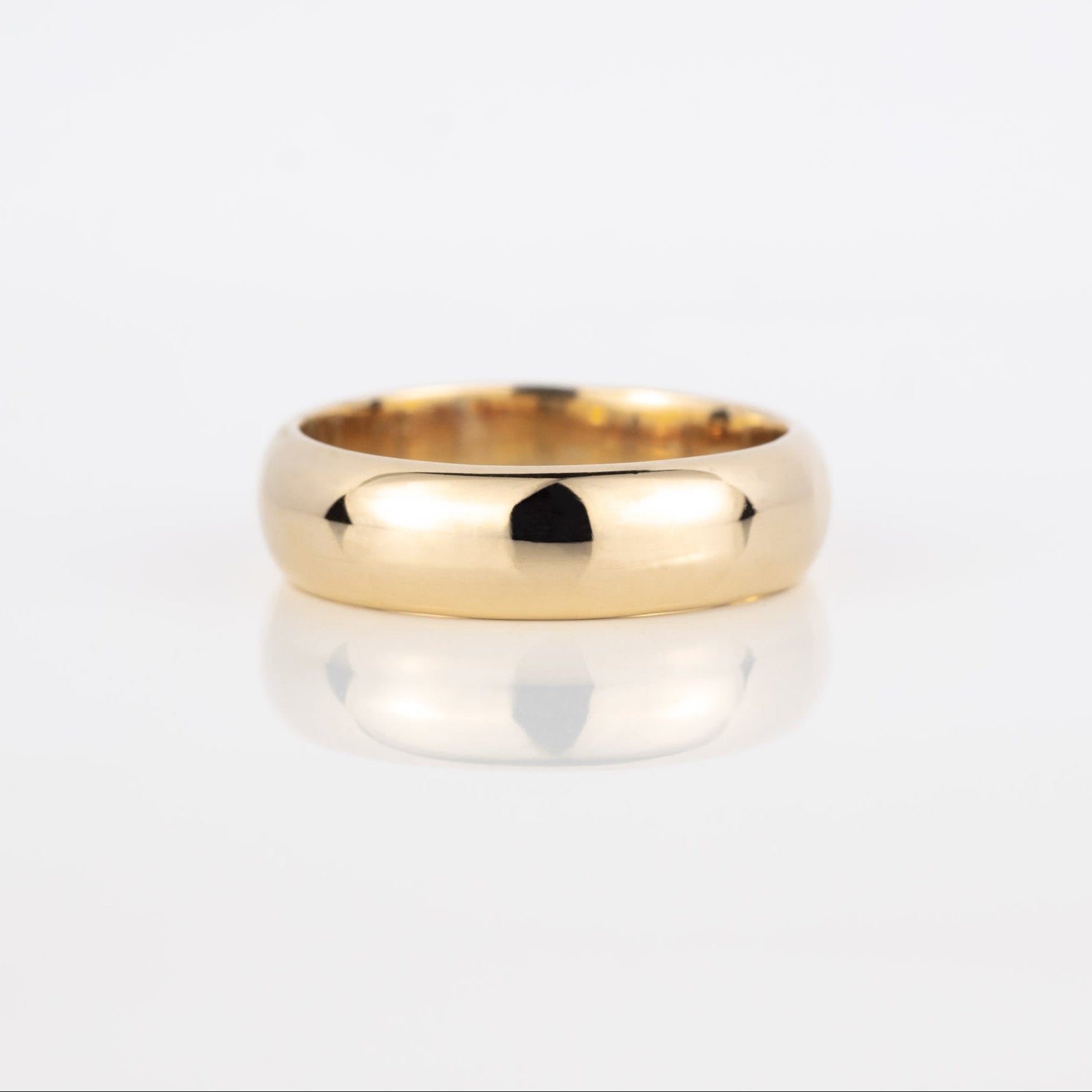 Solid Gold Wedding Rings Wedding Ring Gold 6mm Heavy Solid Gold Wedding Ring – Alison Moore