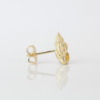Mini Gold Whelk Shell Stud Earrings