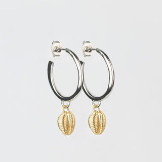 Gold & Silver Groatie Buckie Hoop Earrings