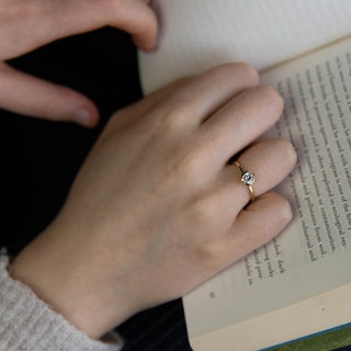 Emma - Round Ethical Diamond Gold Storybook Ring