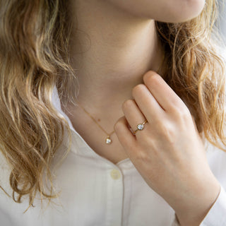 Emma - Round Ethical Diamond Gold Storybook Ring