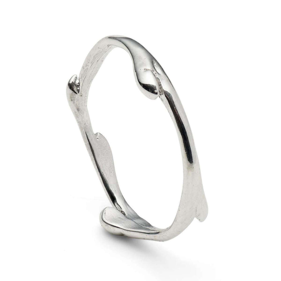 Entwined Beginnings 9ct White Gold Band
