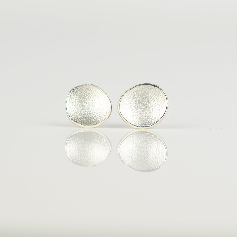 Sea Buttons Small Silver Studs