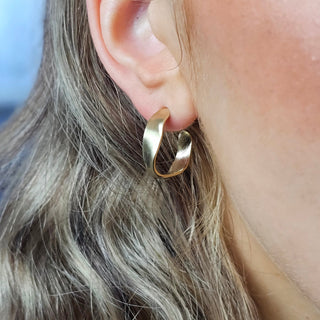 Glimmerings Gold Hoop Earrings