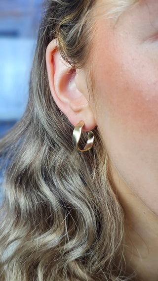 Glimmerings Gold Hoop Earrings