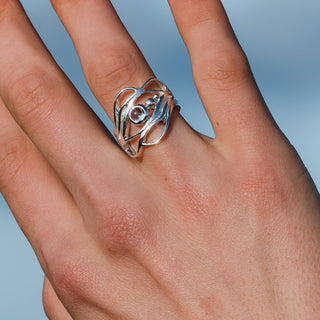 Wide Ripple To Roar Ring