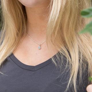Aquamarine Single Gemstone Pendant