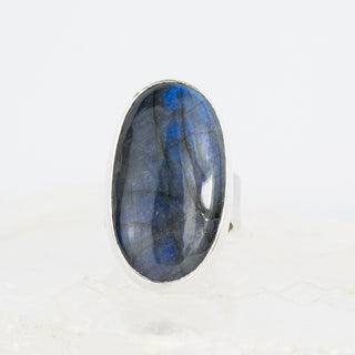 No. 707 - One Of A Kind Labradorite Silver Ring - Size N