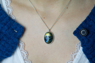 No. 912 - Silver Labradorite Pendant