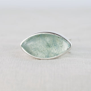 No. 193 - One Of A Kind Marquise Aquamarine Storybook Ring - Size U 1/2