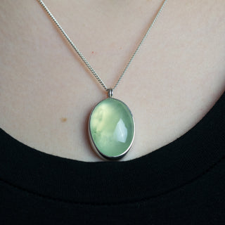 No. 930 - One Of A Kind Oval Prehnite Pendant