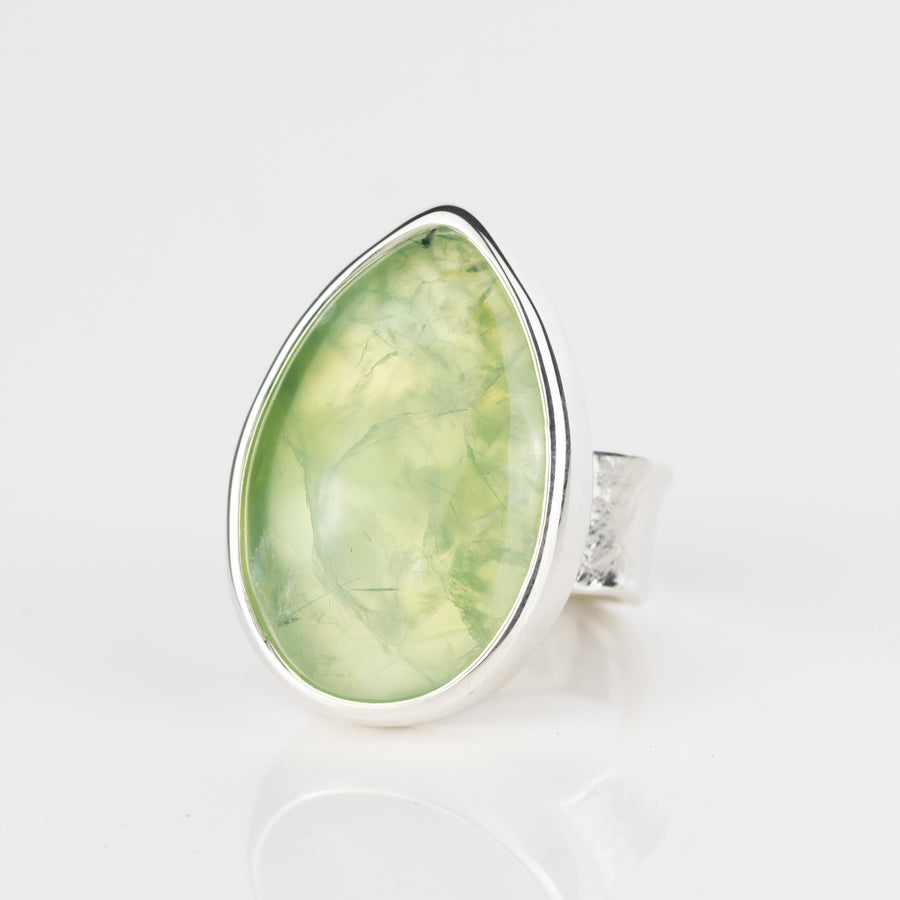No. 169 - Prehnite One Of A Kind Ring - Size P