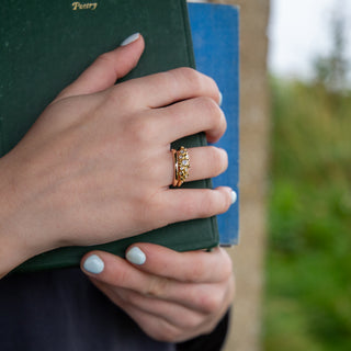 Diamond Pebble Cluster Ring