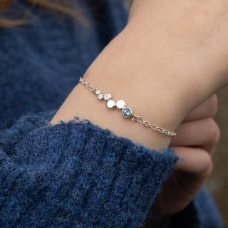 Blue Topaz Pebble Bracelet